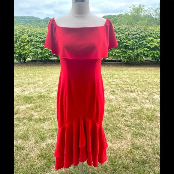 Boston Proper Red Maxi Dress - Picture 3 of 16